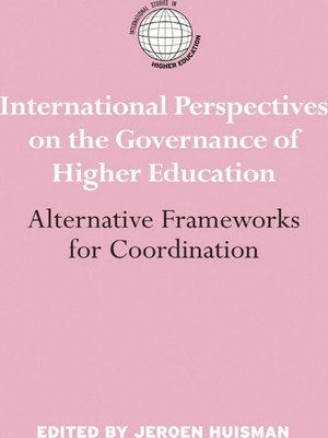 cover image of International Perspectives on the Governance of Higher Education